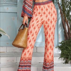 Tribal flare pants